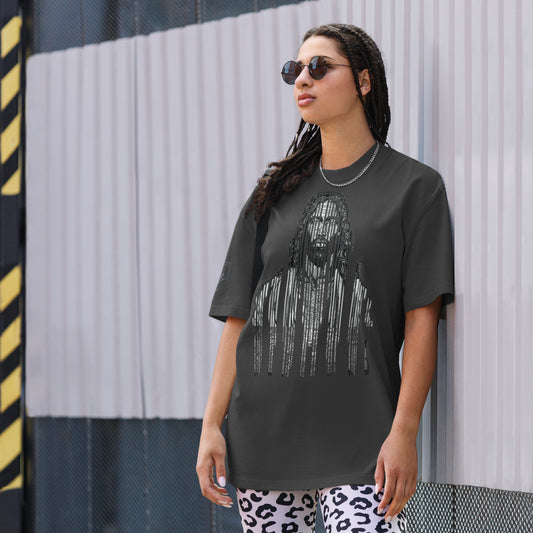Modern Messiah "Religious Graphic-Oversized faded t-shirt"