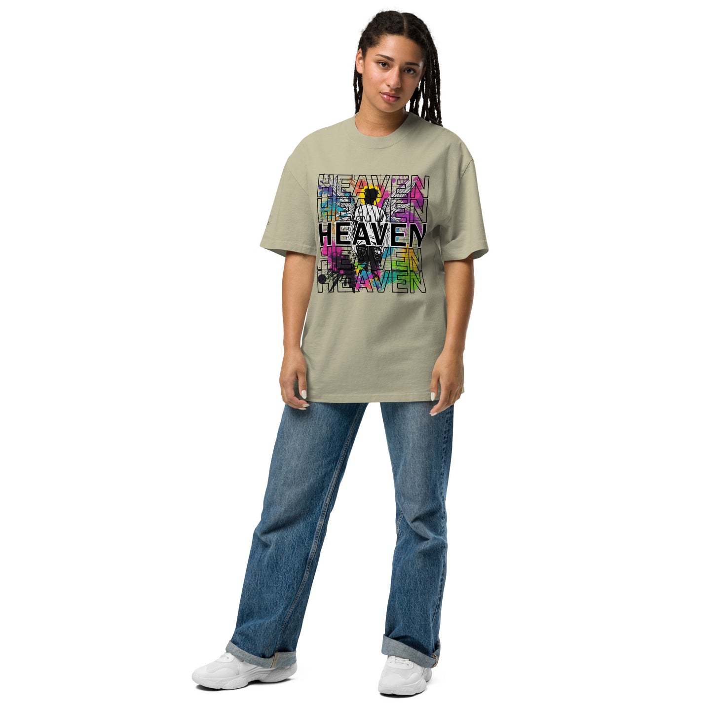 Heaven-Religious Graphic oversized t-shirt
