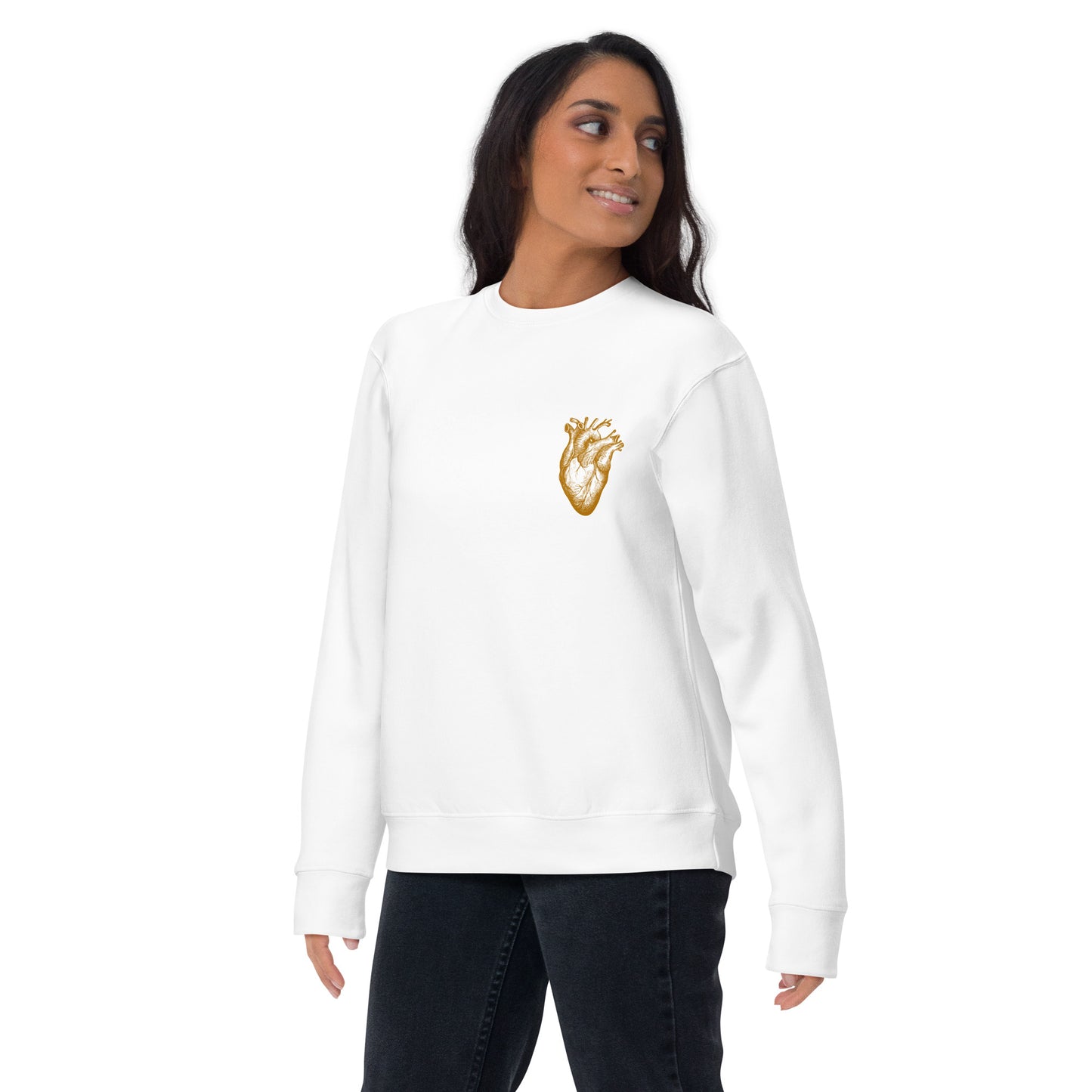 Heart of Gold- Spiritual Street wear Premium Sweatshirt